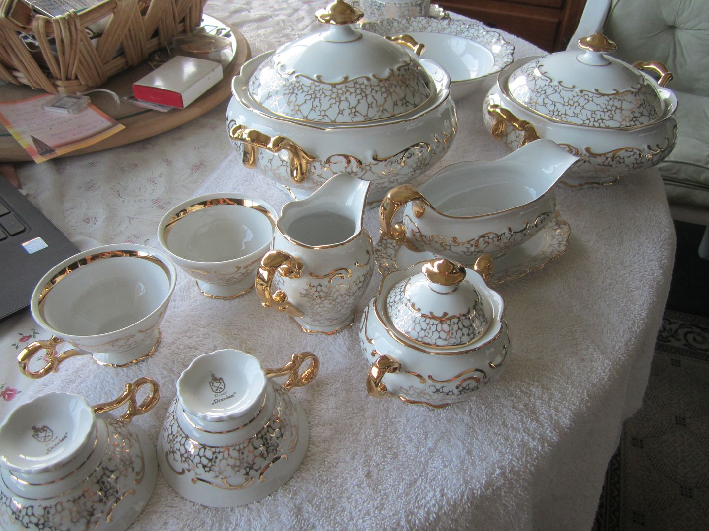 Dresden China Dinnerware Antiques Board